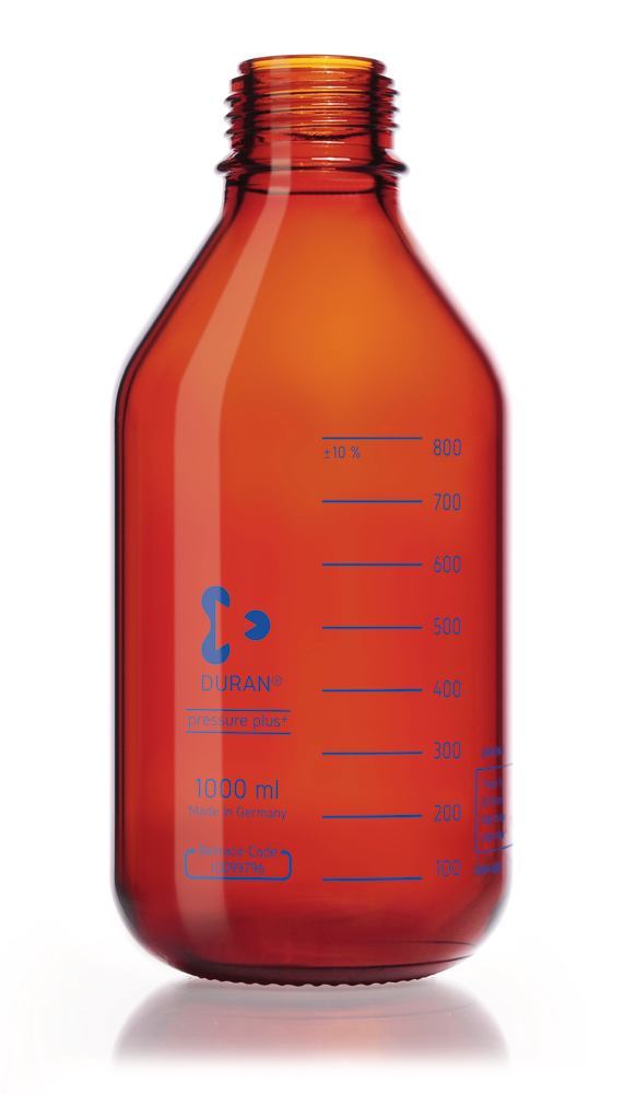 Screw neck bottle DURAN®-pressure plus, brown, 1000 ml, 1 unit(s) - Luminix Health