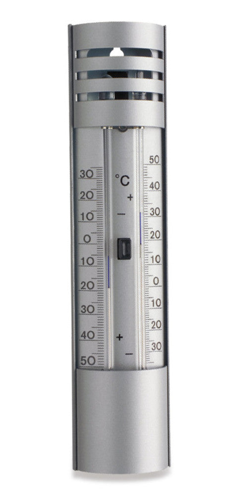 Maximum-minimum-thermometer, alu. case, measuring range -30 - +50 °C, 1 unit(s) - Luminix Health