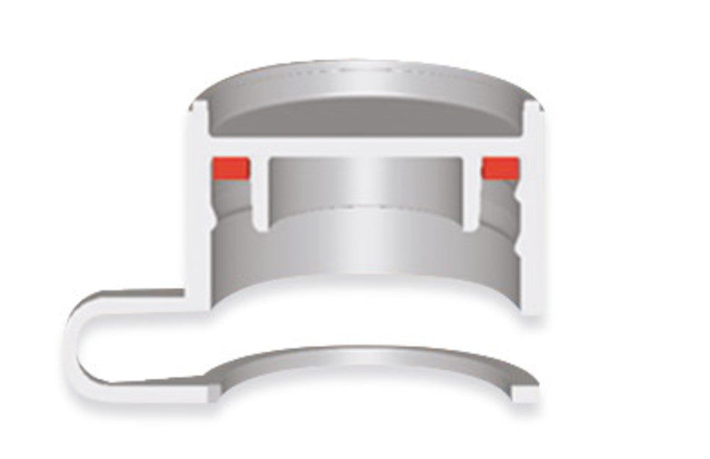 Screw-on lids, PP, with silicone sealing, white, attached, 1000 unit(s) - Luminix Health