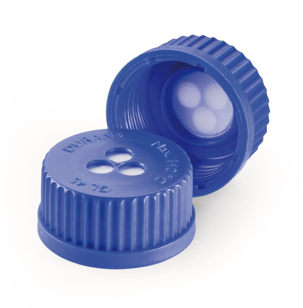 Membrane-screw caps, PP, thread GL 45, 5 unit(s) - Luminix Health
