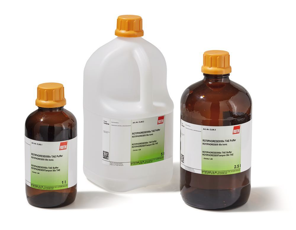 ROTIPHORESE® 50x TAE Buffer, 50x conc. buffer concentrate, 1 l, glass - Luminix Health