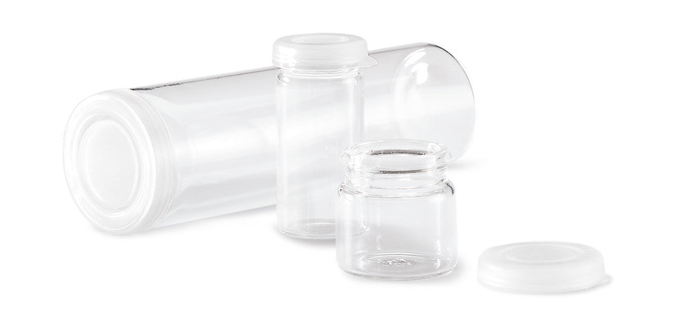 Welted glasses 5 ml, short form, Ø 24 x H 24 mm, 154 unit(s) - Luminix Health