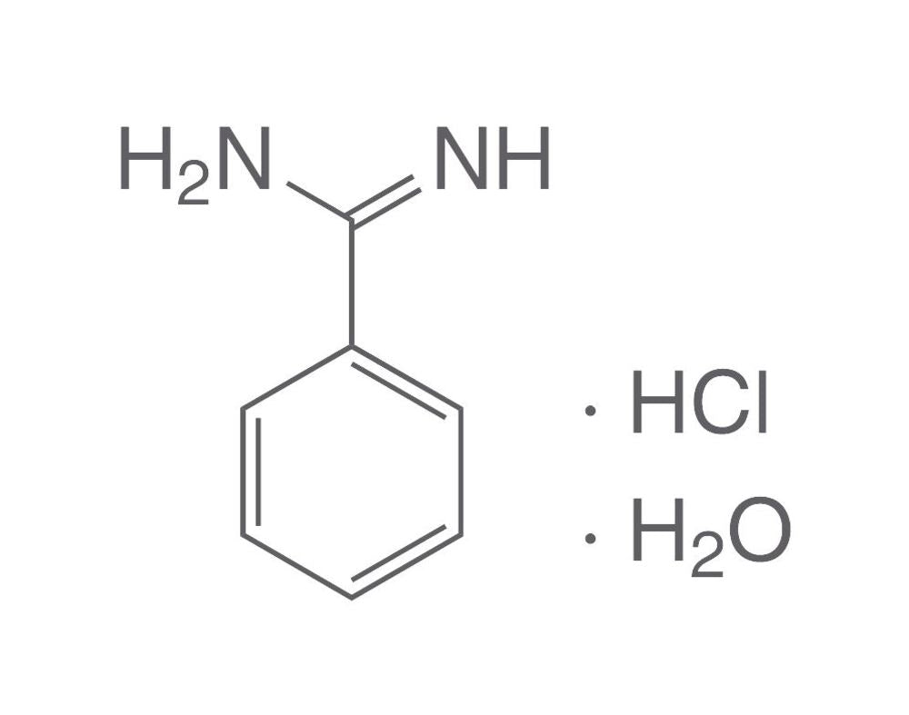 Benzamidine hydrochloride hydrate, min. 98 %, for biochemistry, 5 g, plastic - Luminix Health
