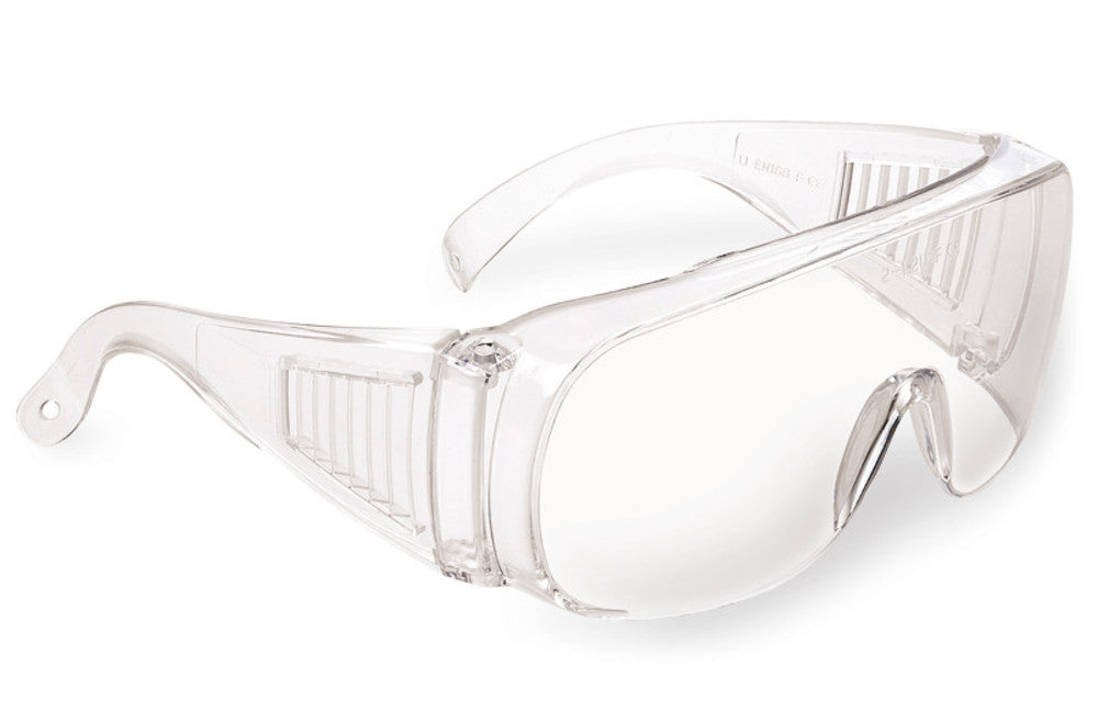 Safety goggles for visitors, PC lens, ventilated side protectors, 1 unit(s) - Luminix Health