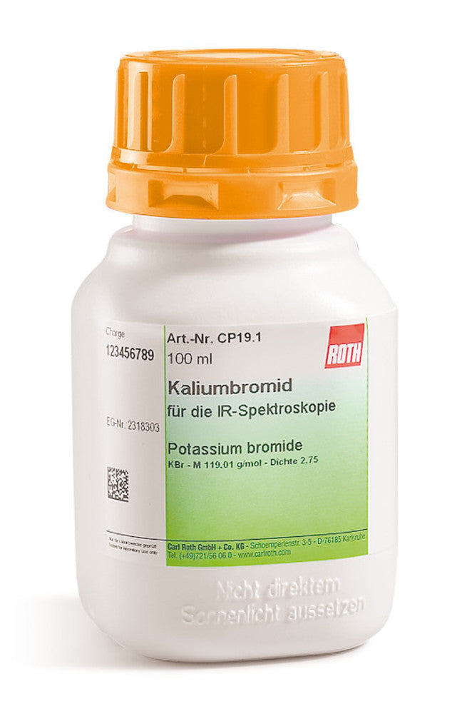 Potassium bromide, for IR spectrometry, 50 g, plastic - Luminix Health