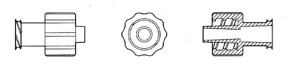 Rotilabo®-Luer-connectors, PP, transparent, LLM on LF, 10 unit(s) - Luminix Health