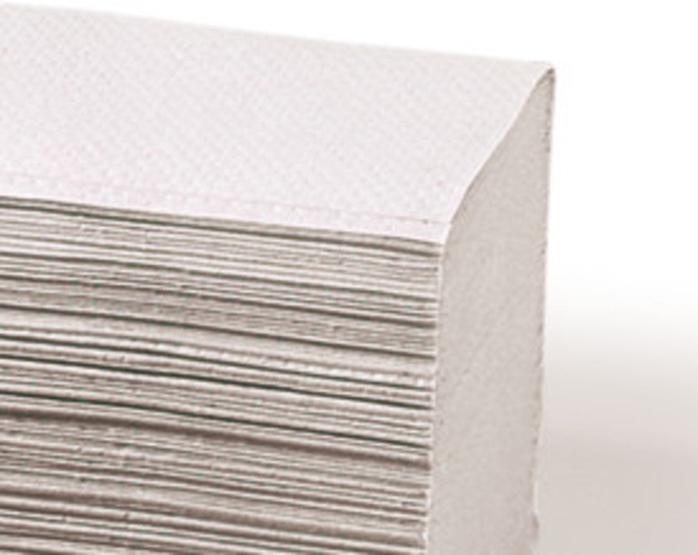 Sekuroka® folded hand towels, 2-ply, tissue, natural, zigzag folds - Luminix Health
