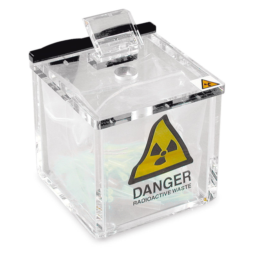 Sekuroka® radiation prot. waste cont., acrylic glass, against beta-radiation - Luminix Health