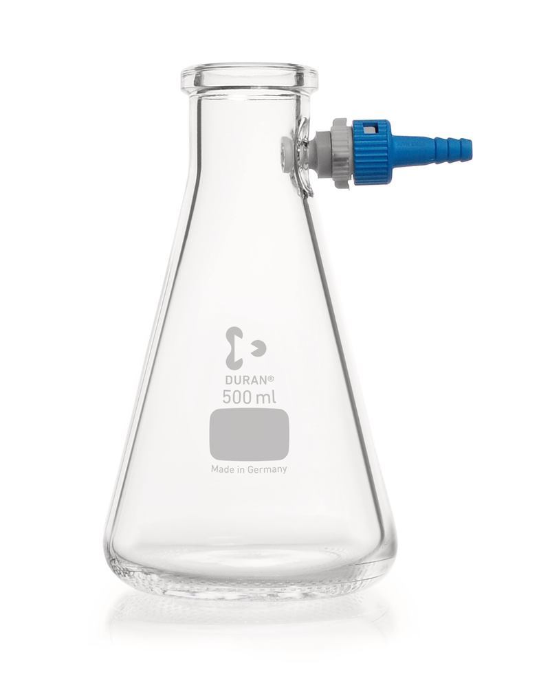 Filtering flask, DURAN®, erlenmeyer shape, 500 ml, 1 unit(s) - Luminix Health