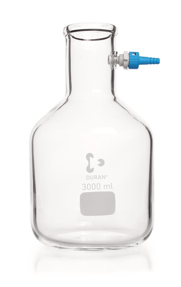 Filtering flask, DURAN®, bottle shape, 3000 ml, 1 unit(s) - Luminix Health