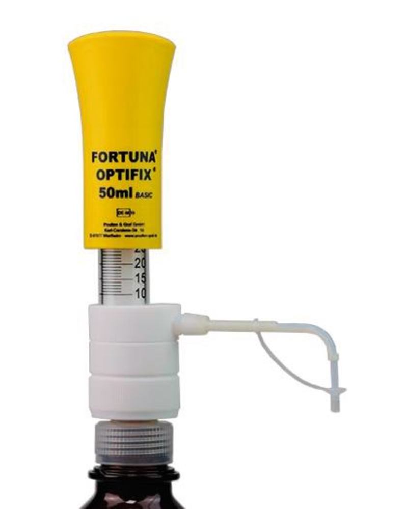 FORTUNA® OPTIFIX® BASIC dispenser, PTFE coated, 10-50 ml, 1 unit(s) - Luminix Health