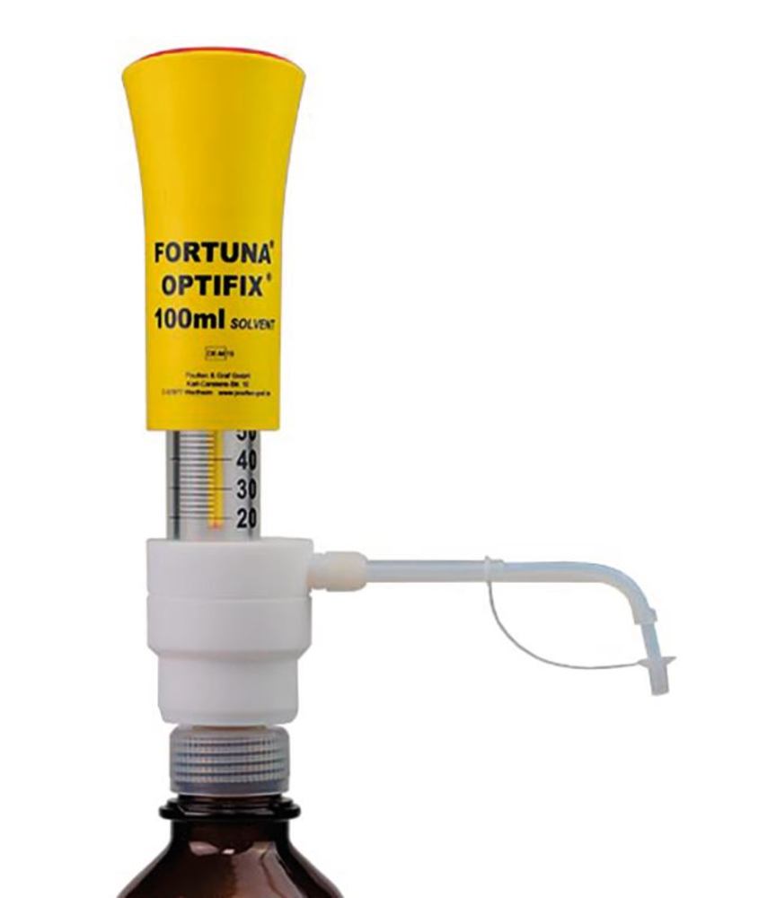 FORTUNA® OPTIFIX® SOLVENT dispenser, 20 - 100 ml, graduation 2.0 ml, 1 unit(s) - Luminix Health