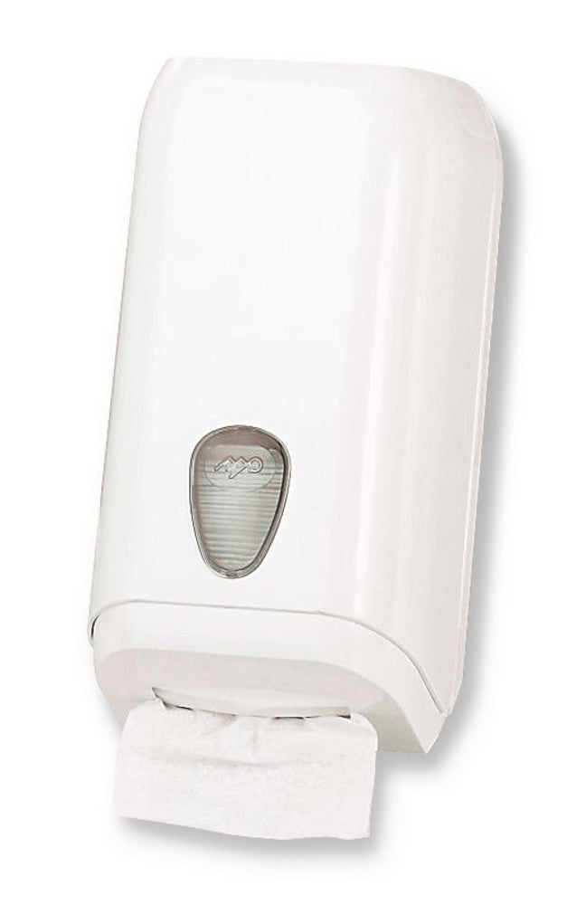Mini single-sheet paper dispenser, W16xD13,.5xH31cm, match. T-papers EE85.1 - Luminix Health