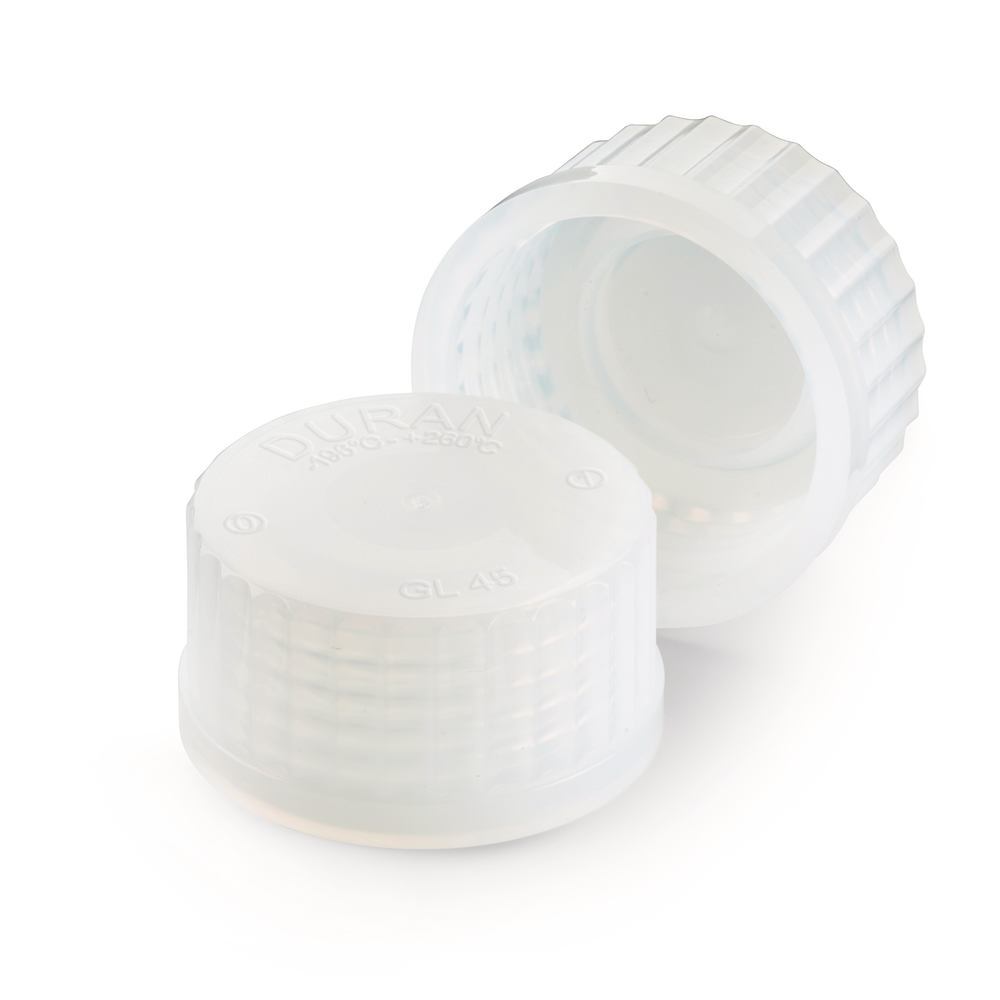 PURE screw caps, made of PFA, GL 45, 5 unit(s) - Luminix Health