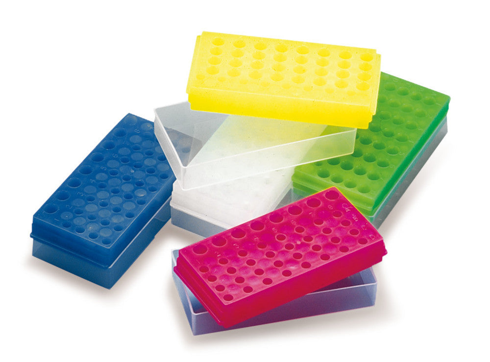 Centrifuge tube rack, selected col., PP, double-sided, 32 + 8 holes, 5 unit(s) - Luminix Health