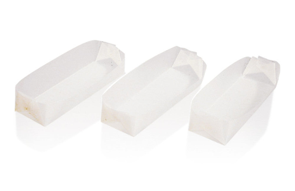 Weighing boats, special parchment, L 58 x W 10 x H 10 mm, 100 unit(s) - Luminix Health