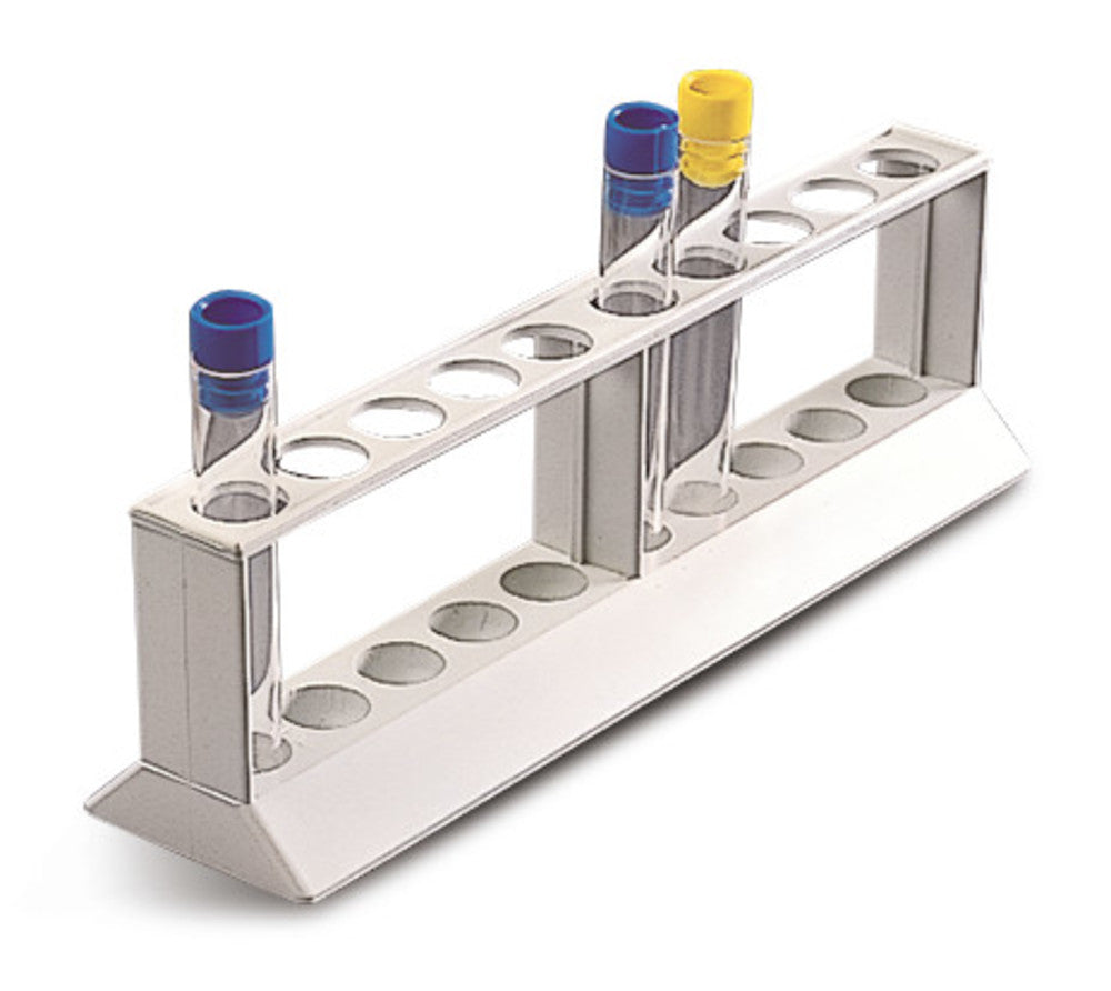 Test tube stands with 2 tiers, 10 slots, hole Ø 18 mm, 1 unit(s) - Luminix Health