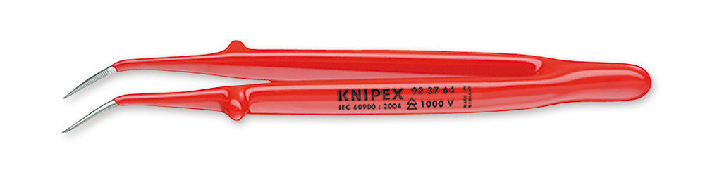 Precision tweezers, insulated, curved, L 150 mm, 1 unit(s) - Luminix Health