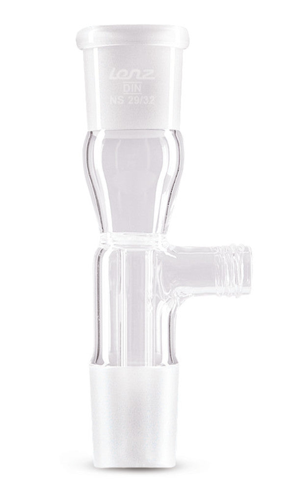 Vacuum adapter straight, NS 19/26, with threaded connection GL 18, 1 unit(s) - Luminix Health
