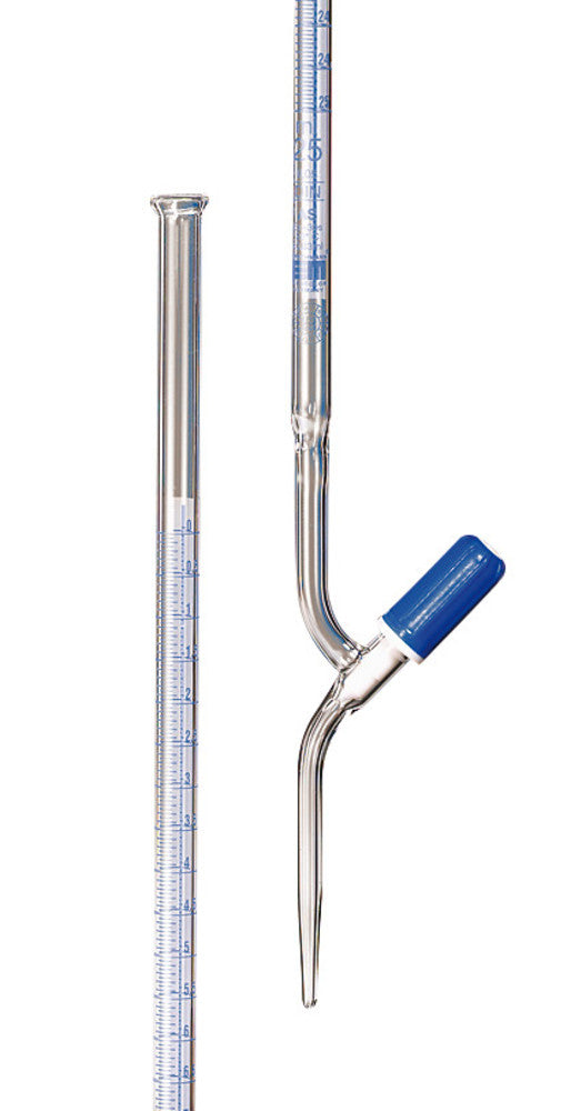 Burettes with Schellbach stripes, cl. AS, DURAN®, straight valve cock, 10 ml - Luminix Health