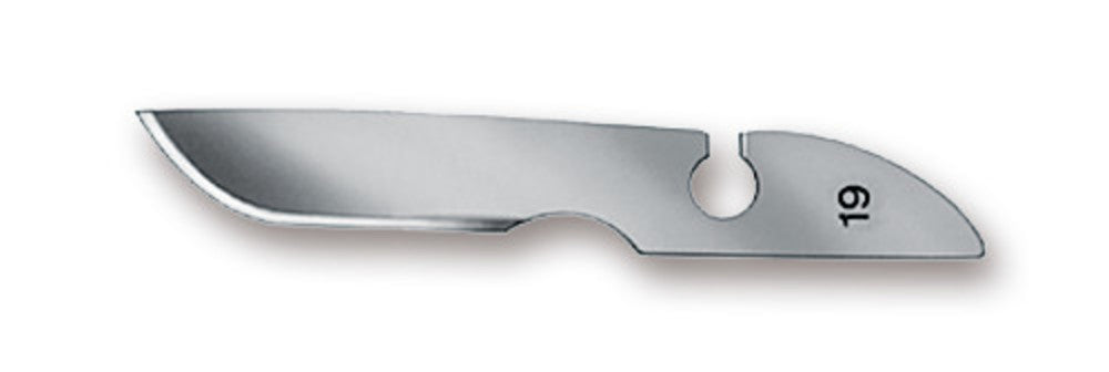 Scalpel blades, type 19, sterile, 144 unit(s) - Luminix Health