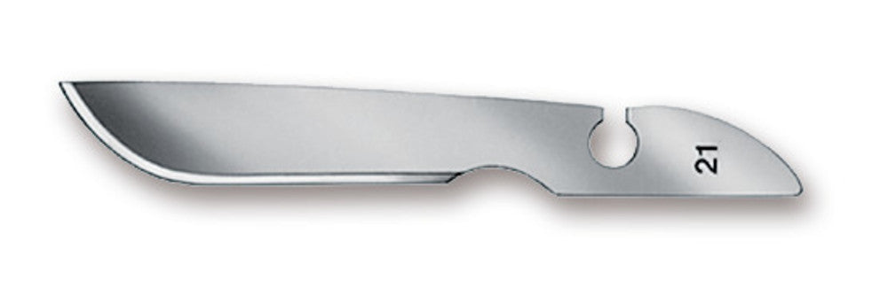 Scalpel blades, type 21, sterile, 144 unit(s) - Luminix Health