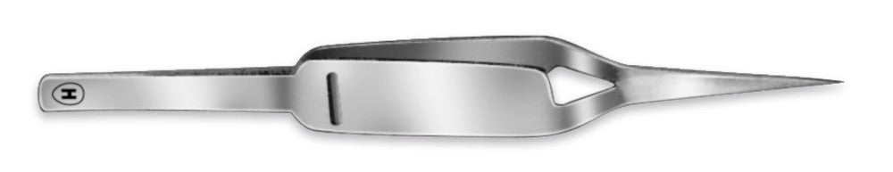 Dissect. tweezers, straight,self-closing, L 100 mm, autoclavable, 1 unit(s) - Luminix Health