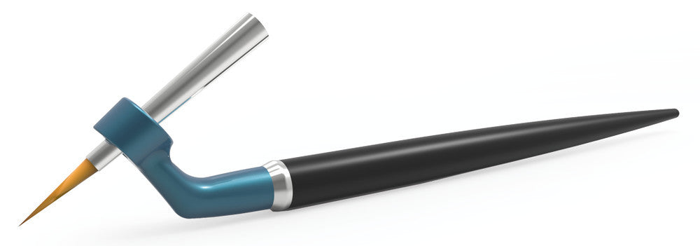 Brush handles ergo brush, petrol, for brush head sizes 0-4, 1 unit(s) - Luminix Health