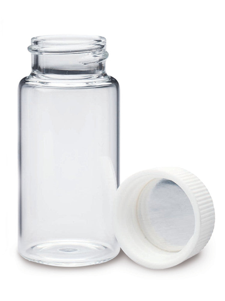 PET scintillation vials, 20 ml, Cap with aluminium seal, 500 unit(s) - Luminix Health