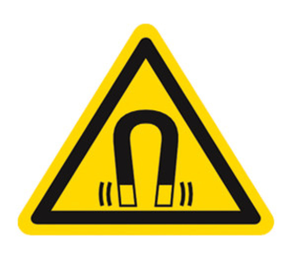 Warning sign, single label, PE film, magnetic field, 1 unit(s) - Luminix Health