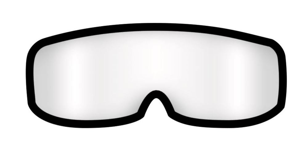 Replacement lens for wide-, vision safety goggles 611 Firefighters, 1 unit(s) - Luminix Health
