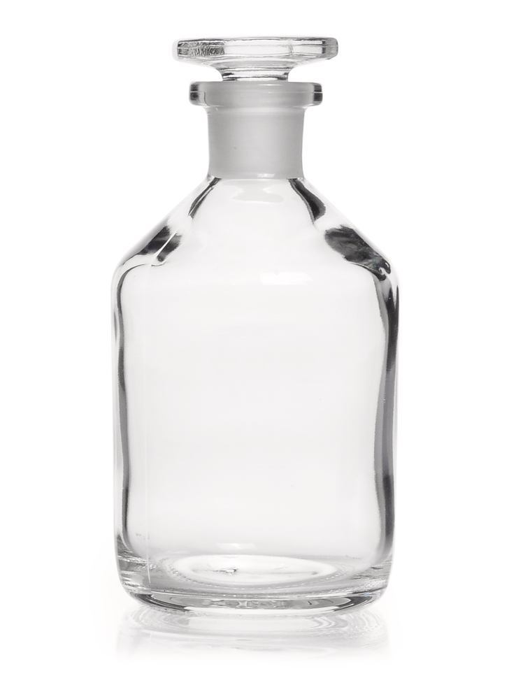 Narrow neck storage bottl., glass stopp., soda-lime-glass, clear, 1000 ml - Luminix Health