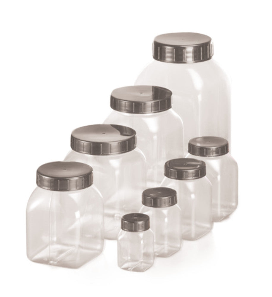 Rotilabo®-wide neck containers, PVC clear, 500 ml, 10 unit(s) - Luminix Health