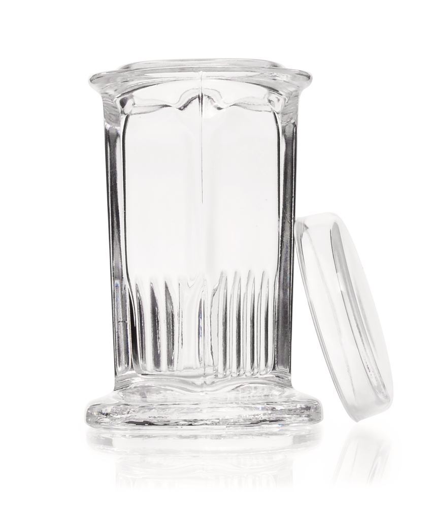 Coplin staining jar, lime-soda-glass, outer Ø 66 mm, H 108 mm, 10 slides - Luminix Health