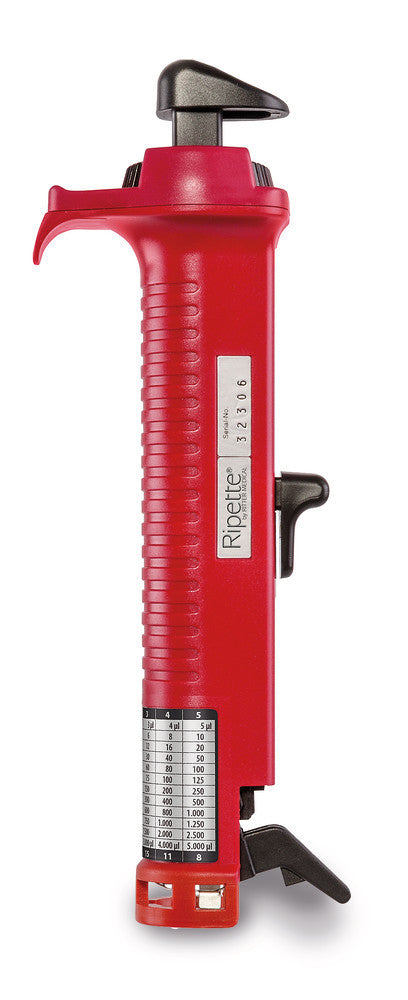 Red Ripette®, piston pipettor, 1 µl - 5 ml, 1 unit(s) - Luminix Health