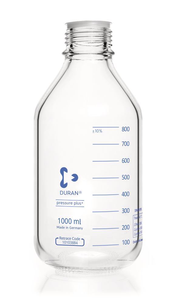 Gewindeflasche DURAN® -pressure plus, clear, 1000 ml, 1 unit(s) - Luminix Health