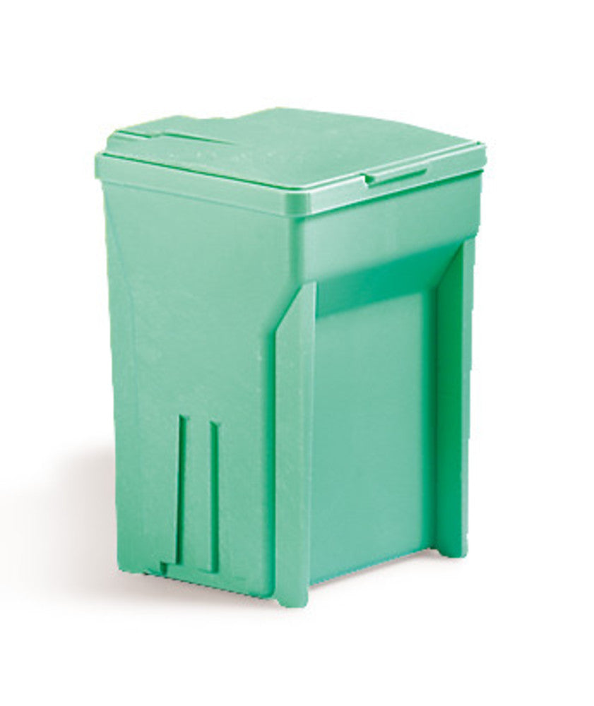 ROTILABO® staining box, acetal polymer, polymer, green, L 64xW 76xH 92 mm, 80 ml - Luminix Health