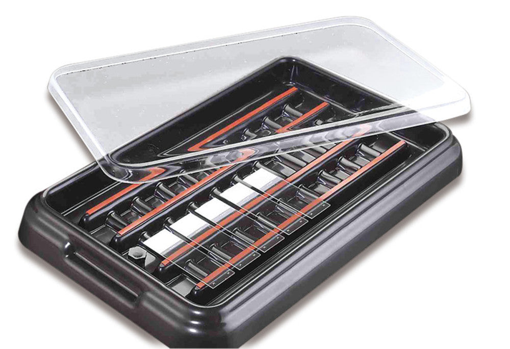 Staining chamber, ABS, lid PETG, L 380 x W 240 x H 45 mm, 1 unit(s) - Luminix Health