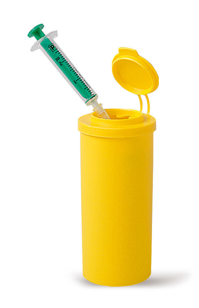 Mini safety bins, PP, Ø 50 mm, height 107 mm, 170 ml, 10 unit(s) - Luminix Health