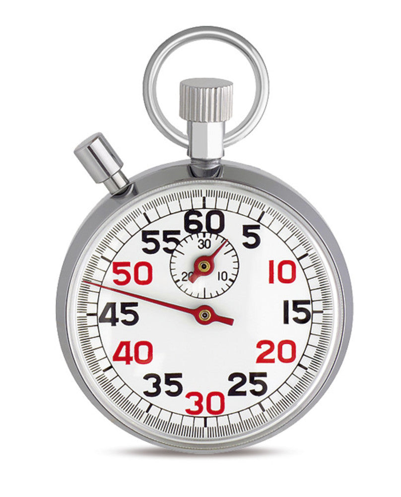 Winding stopwatch, classic model, max. measuring range 30 min, Ø 50 mm - Luminix Health