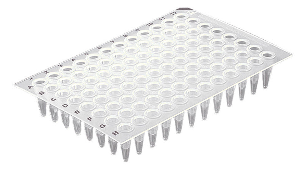 96-well PCR trays, standard, without frame, filling vol. 200 µl, 50 unit(s) - Luminix Health