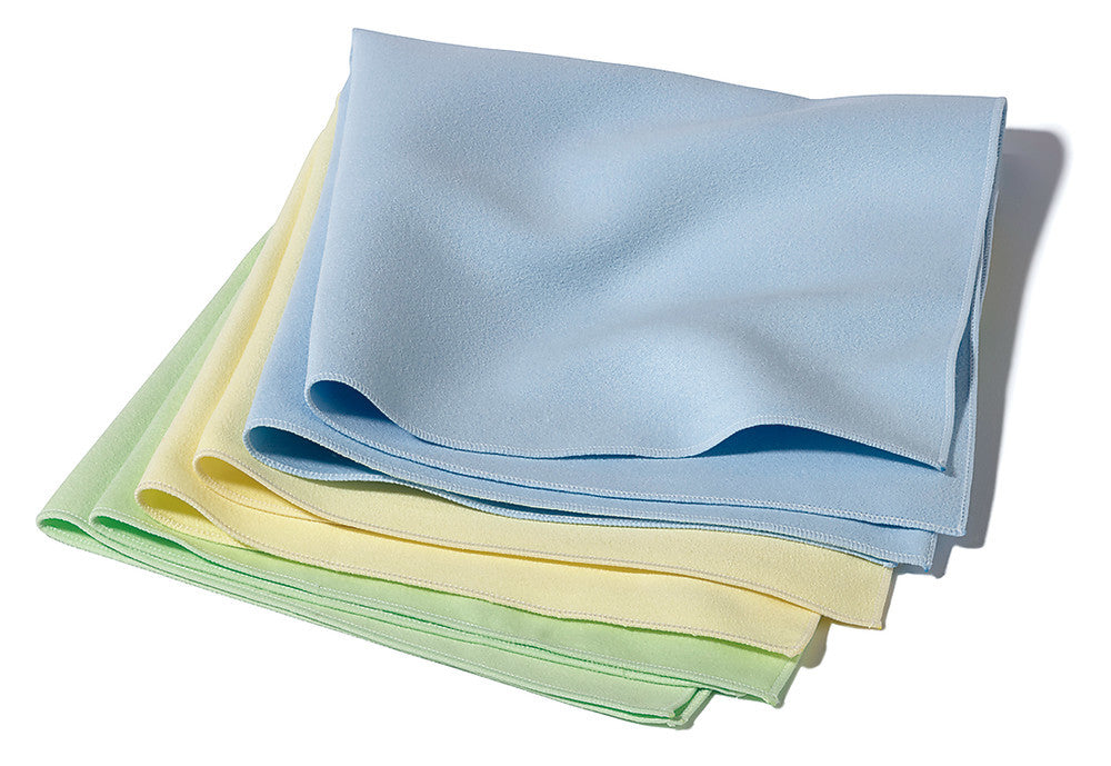 Microfibre cloths, yellow, 40 x 40 cm, 5 unit(s) - Luminix Health