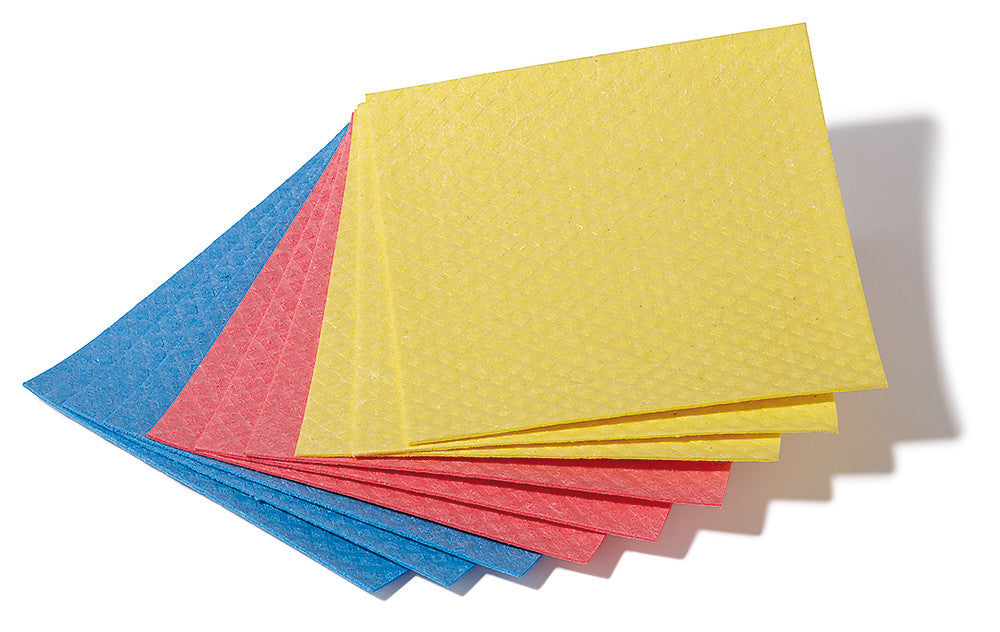 Sponge wipes, yellow, 20 x 18 cm, 10 unit(s) - Luminix Health