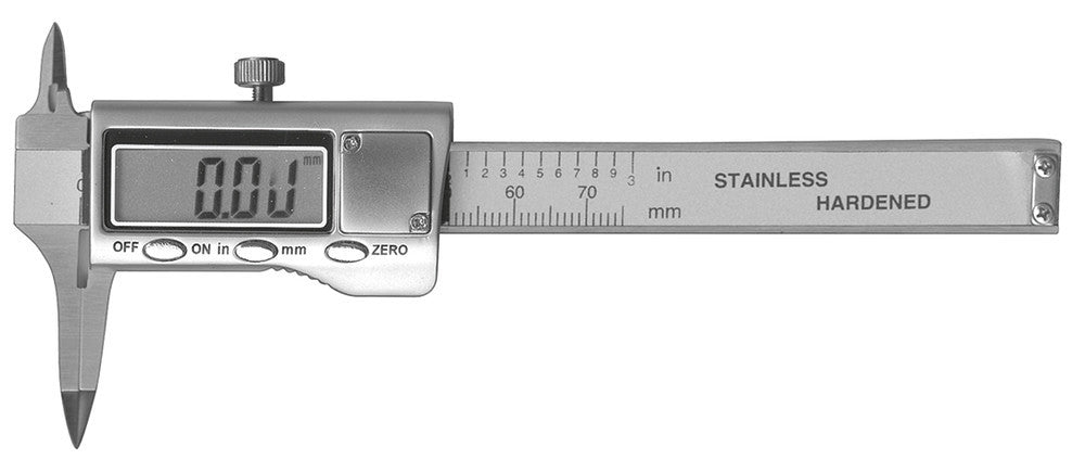 Pocket slide rule, digital, meas. range 0-70 mm, jaw length 20 mm, 1 unit(s) - Luminix Health