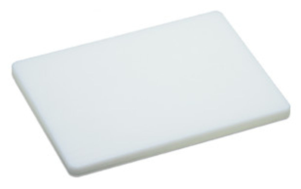Cutting board, plastic, white, L 400 x B 300 x H 20 mm, 1 unit(s) - Luminix Health