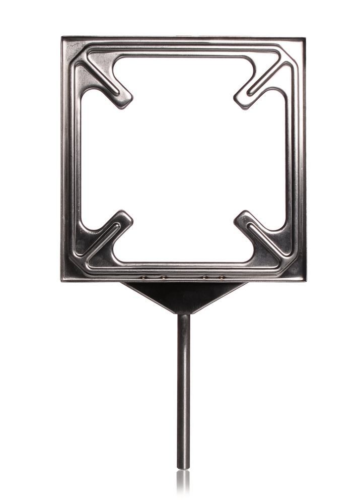 Tile holder, chrome nickel steel, 155 x 155 mm, 1 unit(s) - Luminix Health