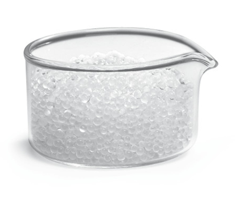 Glass beads, of high-purity, soda-lime glass, Ø 4 ± 0.3 mm, 1 kg, plastic - Luminix Health