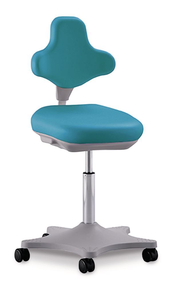 Laboratory chair Labster 2, mint,, rollers, seat height 400-510 mm, 1 unit(s) - Luminix Health