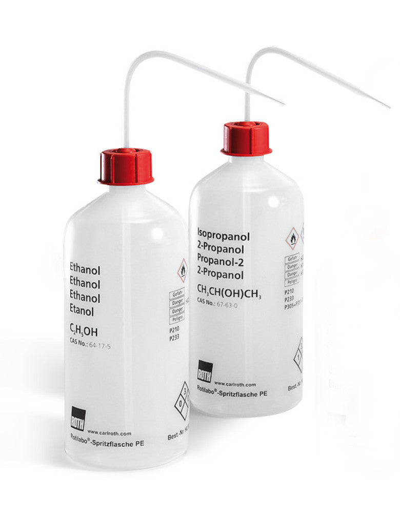 Rotilabo® safety wash bottle, 1000 ml, PP, imprint, Acetone, 1 unit(s) - Luminix Health