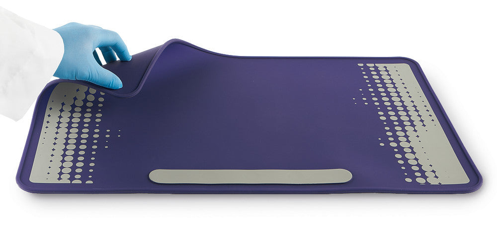 Laboratory mat, made of silicone, metal inserts, violet,, 1 unit(s) - Luminix Health